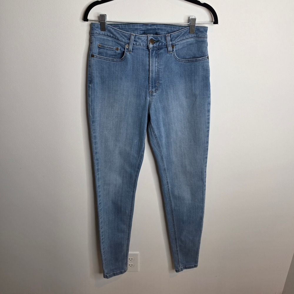 LL Bean BeanFlex Skinny Leg Favorite Fit Jeans Women 10 M/T Blue